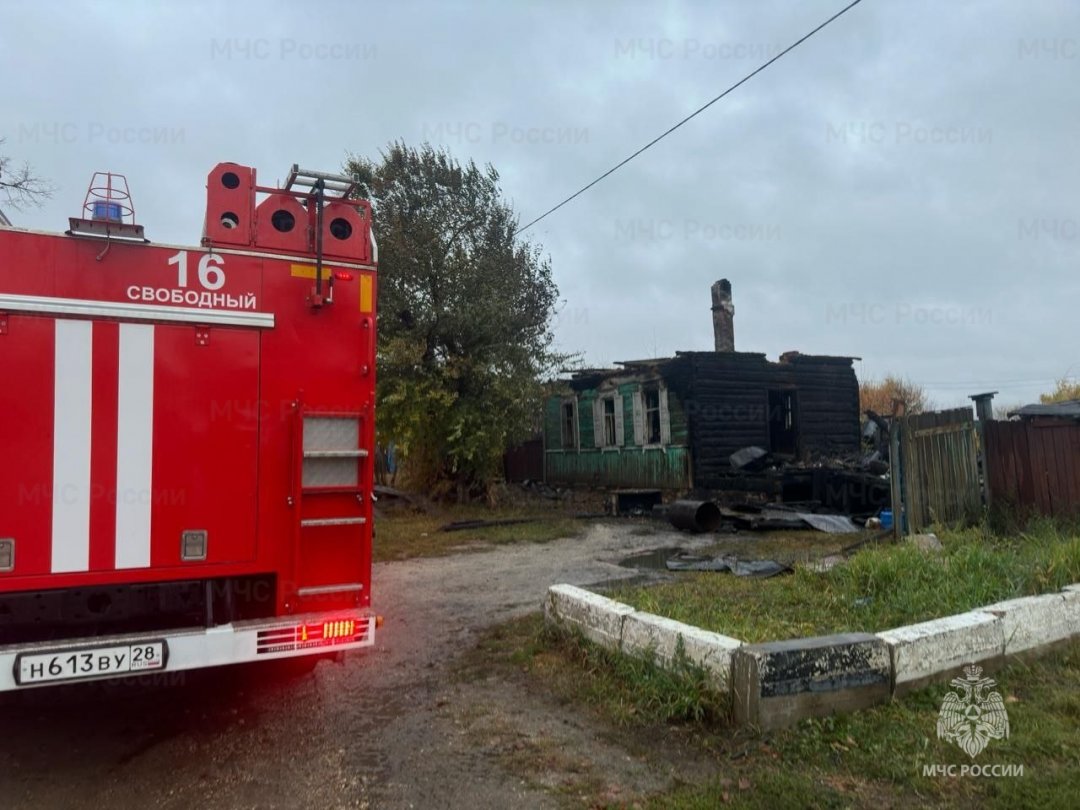 Огнеборцы г. Свободного ликвидировали пожар в жилом доме